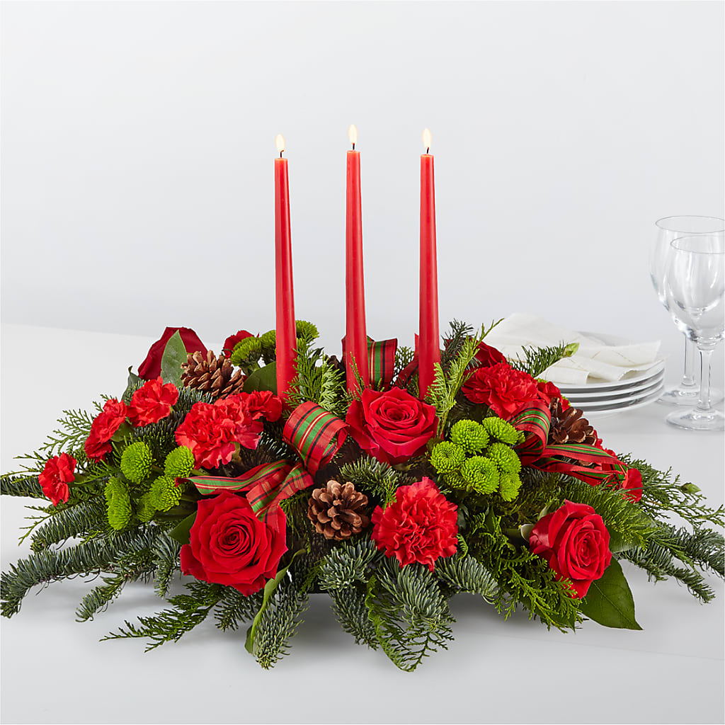 By the Candlelight Centerpiece – MAGGIE'S FLORIST AND GIFTS, Decatur AL