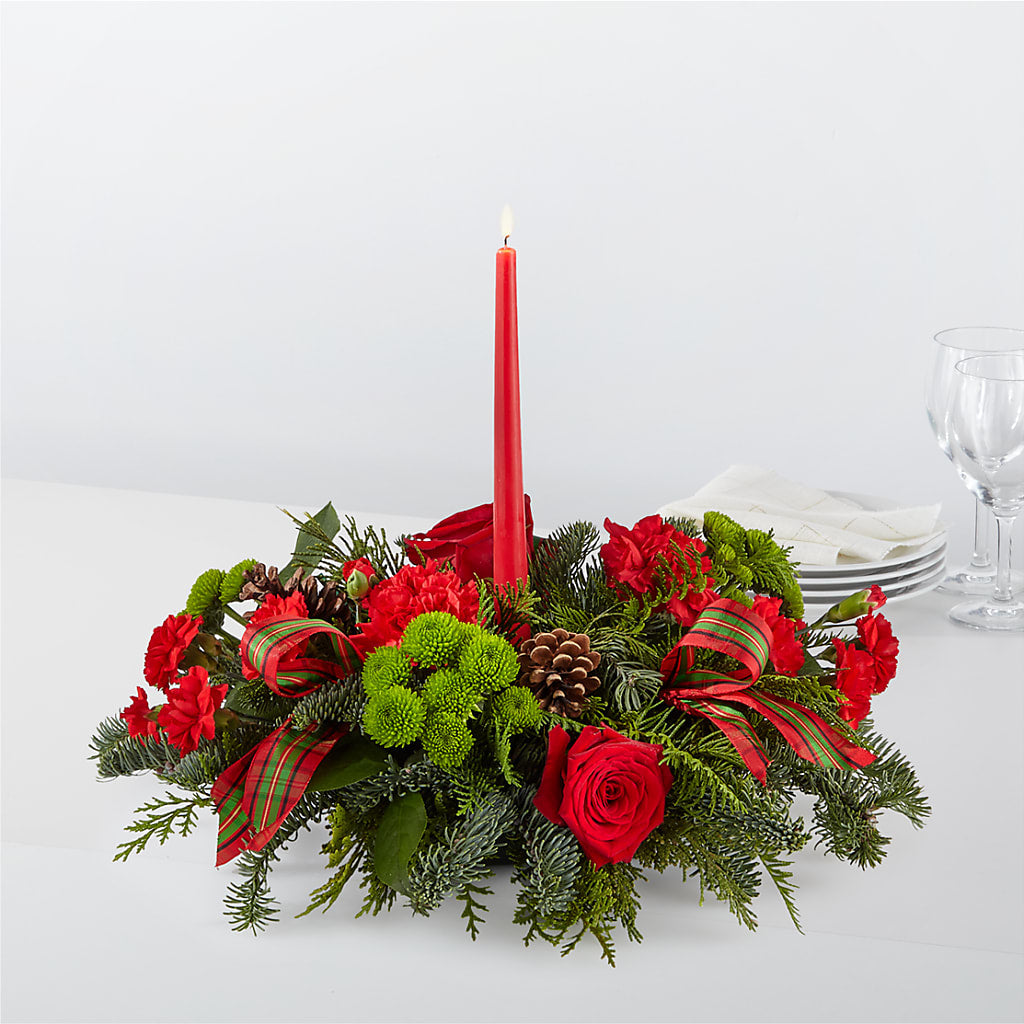 By the Candlelight Centerpiece – MAGGIE'S FLORIST AND GIFTS, Decatur AL