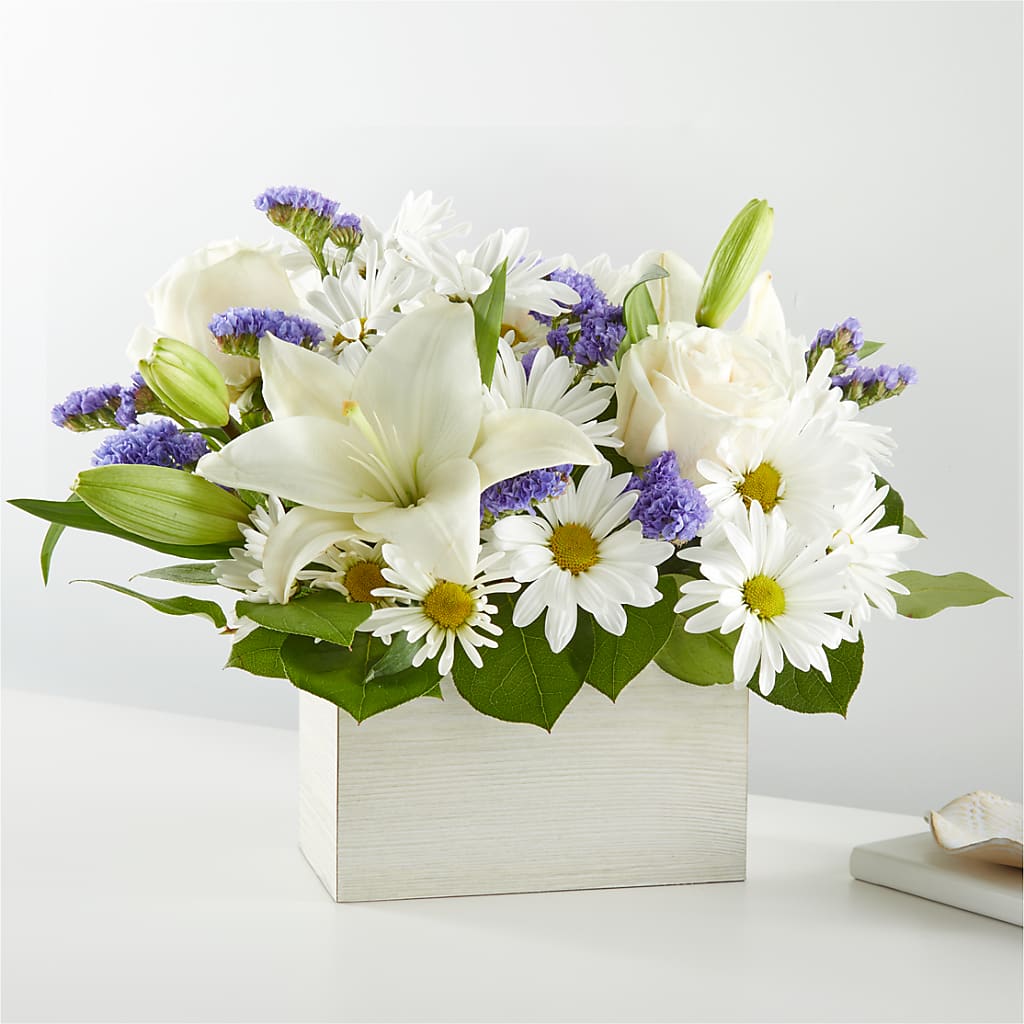 Beyond Blue Box Bouquet – MAGGIE'S FLORIST AND GIFTS, Decatur AL