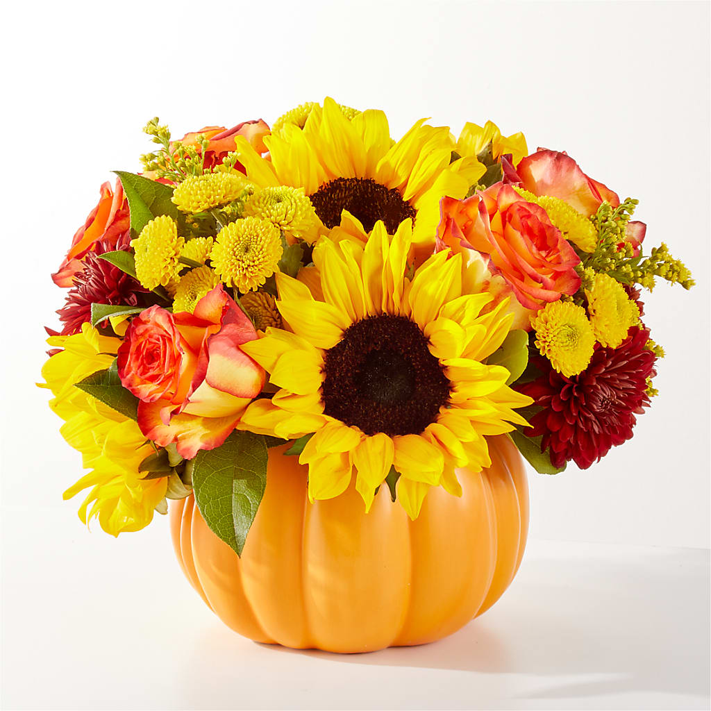 Golden Gourd Pumpkin Bouquet – MAGGIE'S FLORIST AND GIFTS, Decatur AL