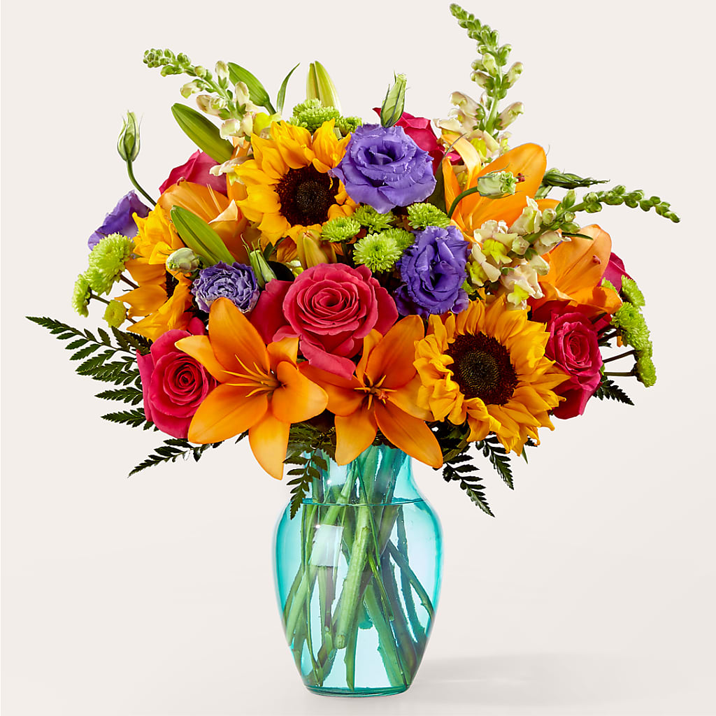 Double Rainbow Bouquet – MAGGIE'S FLORIST AND GIFTS, Decatur AL