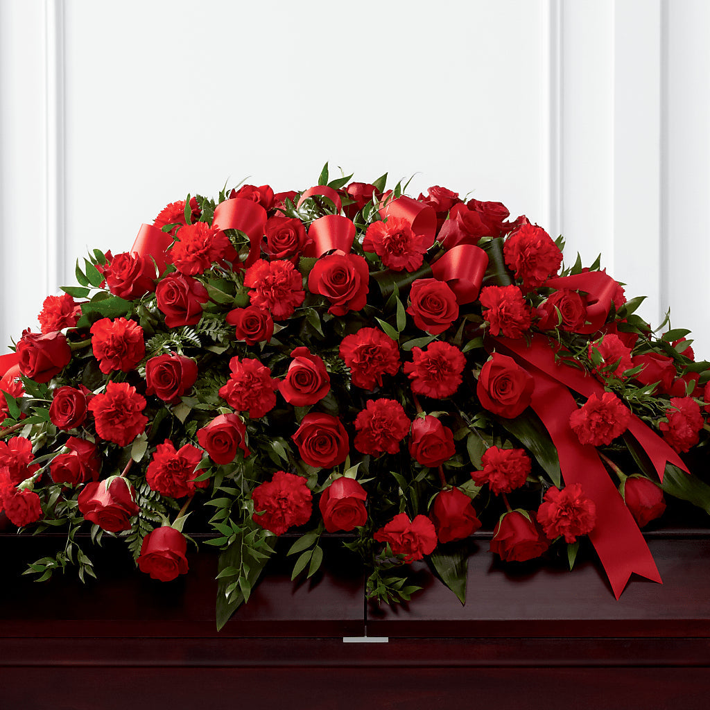 Tribute of Life Casket Spray – MAGGIE'S FLORIST AND GIFTS, Decatur AL