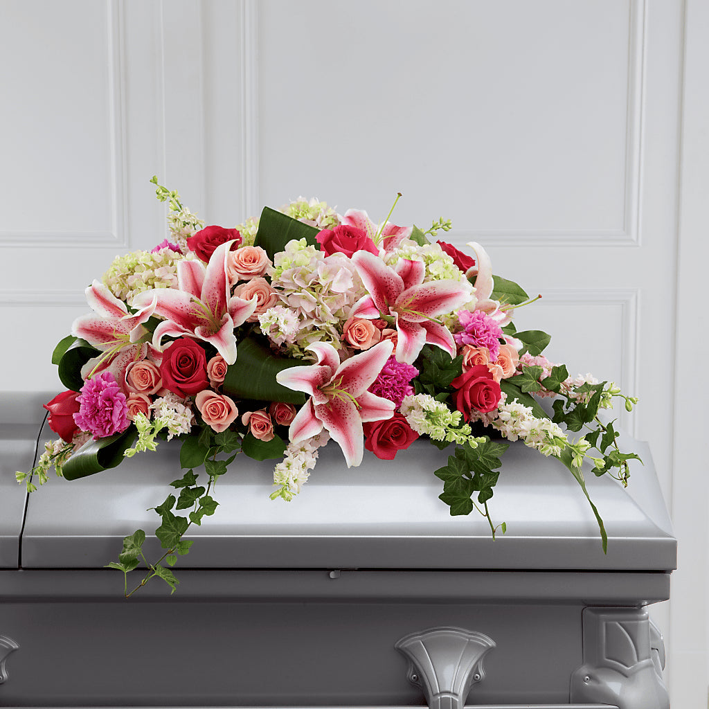 Splendid Grace Casket Spray – MAGGIE'S FLORIST AND GIFTS, Decatur AL