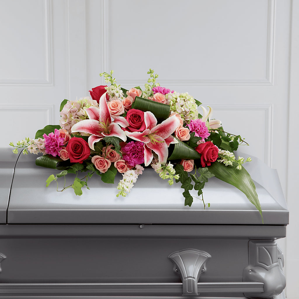 Splendid Grace Casket Spray – MAGGIE'S FLORIST AND GIFTS, Decatur AL