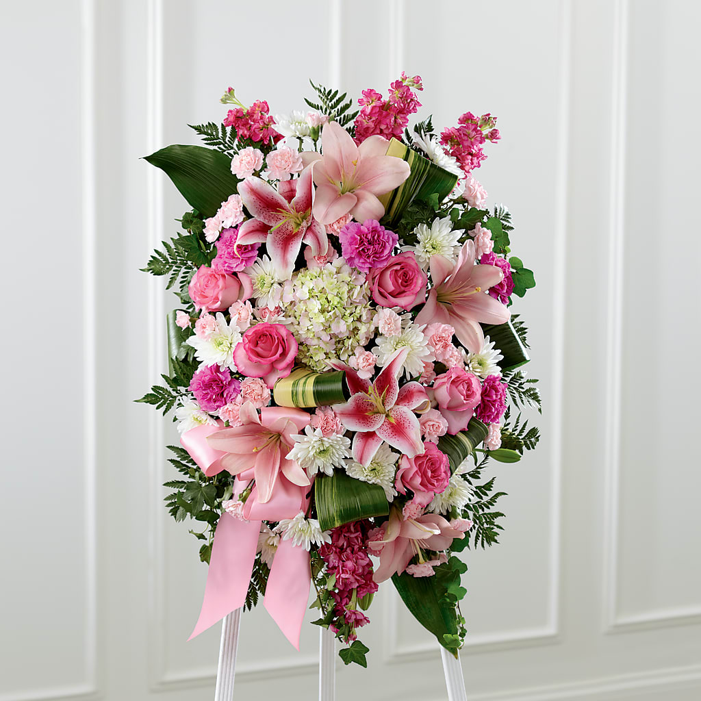Comforting Standing Spray – MAGGIE'S FLORIST AND GIFTS, Decatur AL