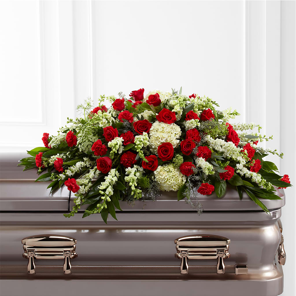Sincerity Casket Spray – MAGGIE'S FLORIST AND GIFTS, Decatur AL