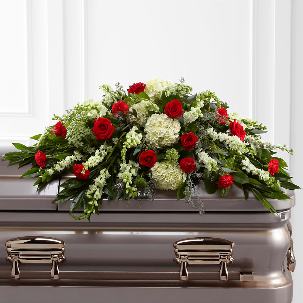 Sincerity Casket Spray – MAGGIE'S FLORIST AND GIFTS, Decatur AL