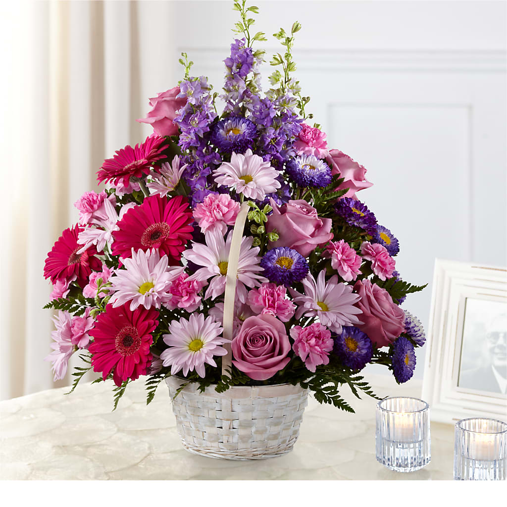 Pastel Peace Basket – MAGGIE'S FLORIST AND GIFTS, Decatur AL