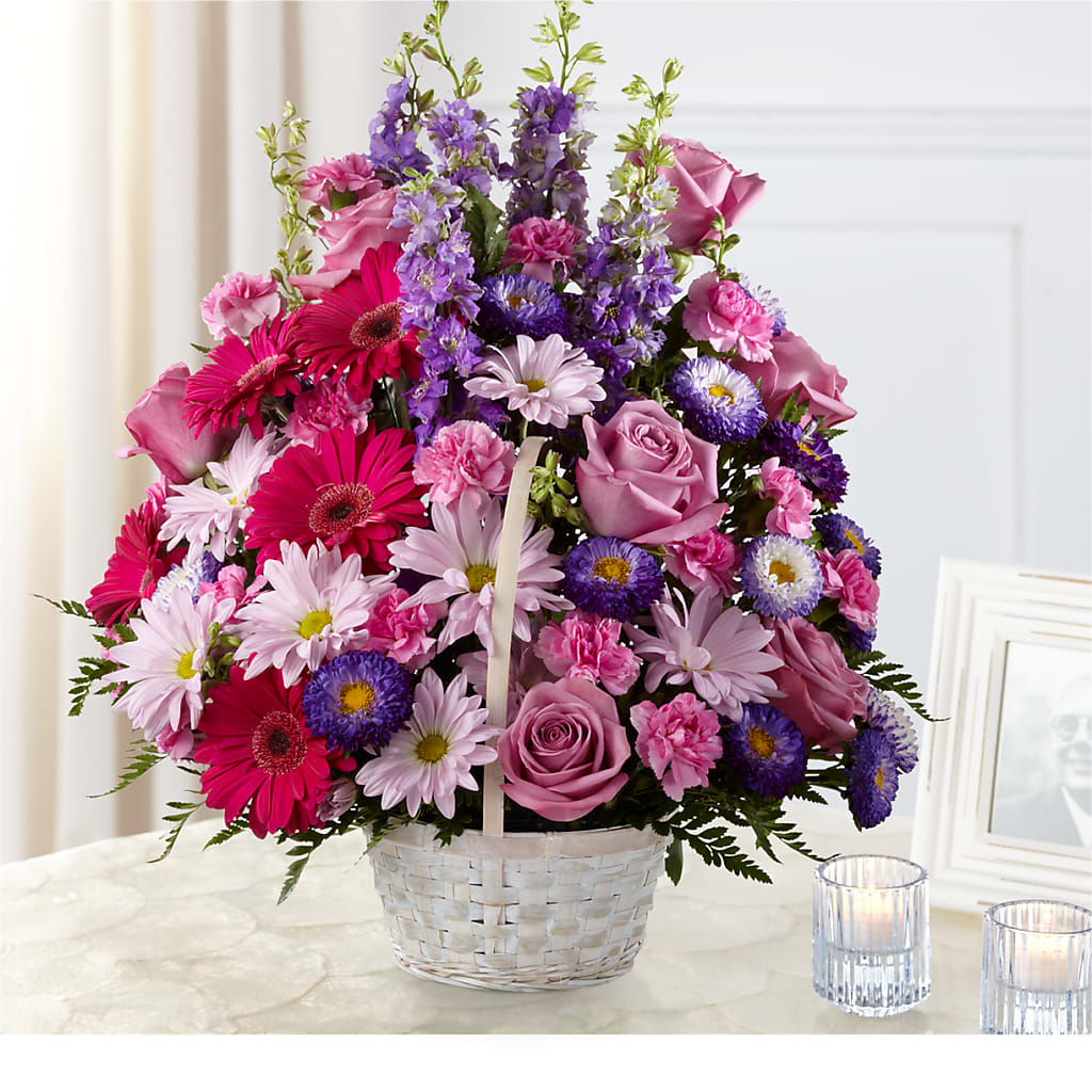 Pastel Peace Basket – MAGGIE'S FLORIST AND GIFTS, Decatur AL