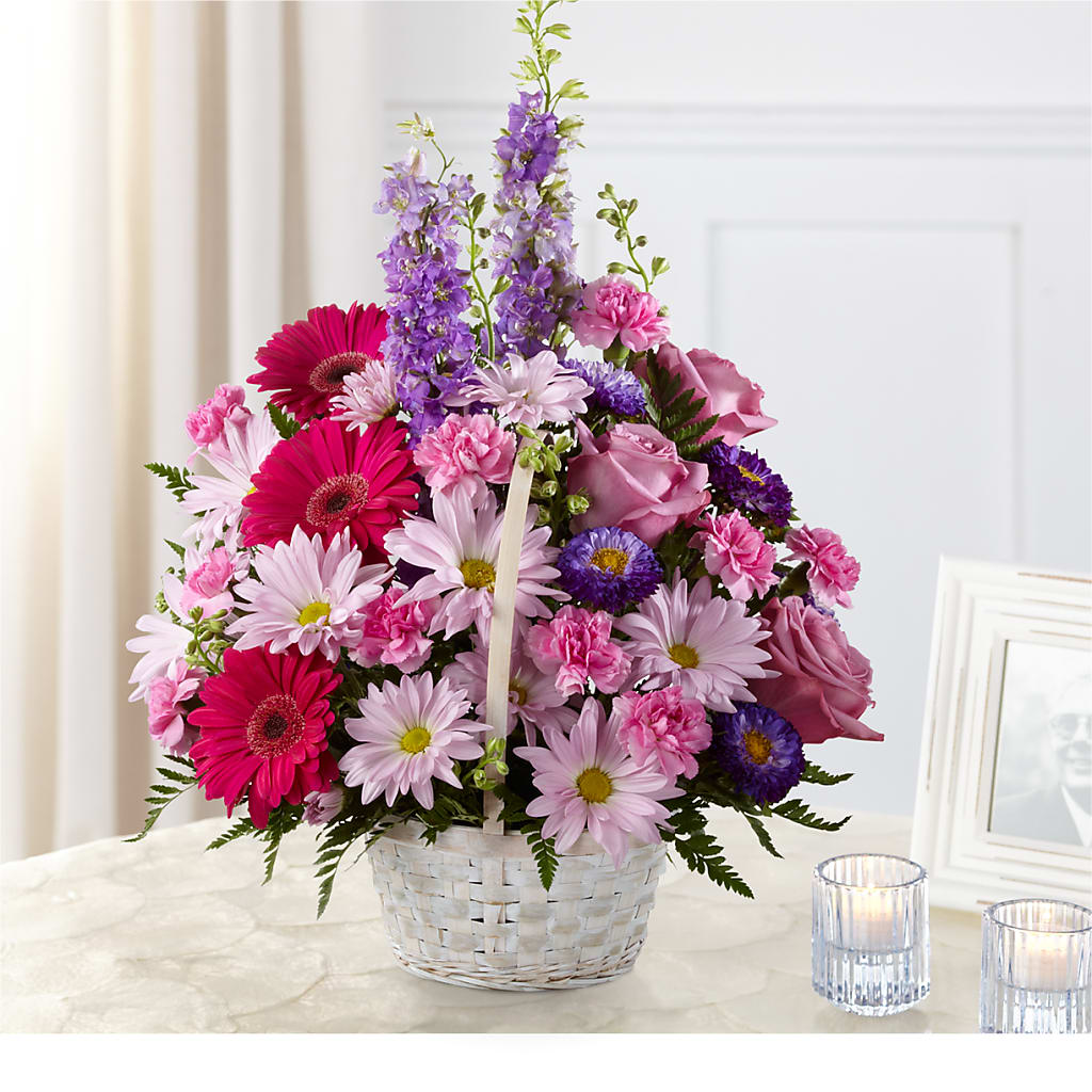 Pastel Peace Basket – MAGGIE'S FLORIST AND GIFTS, Decatur AL