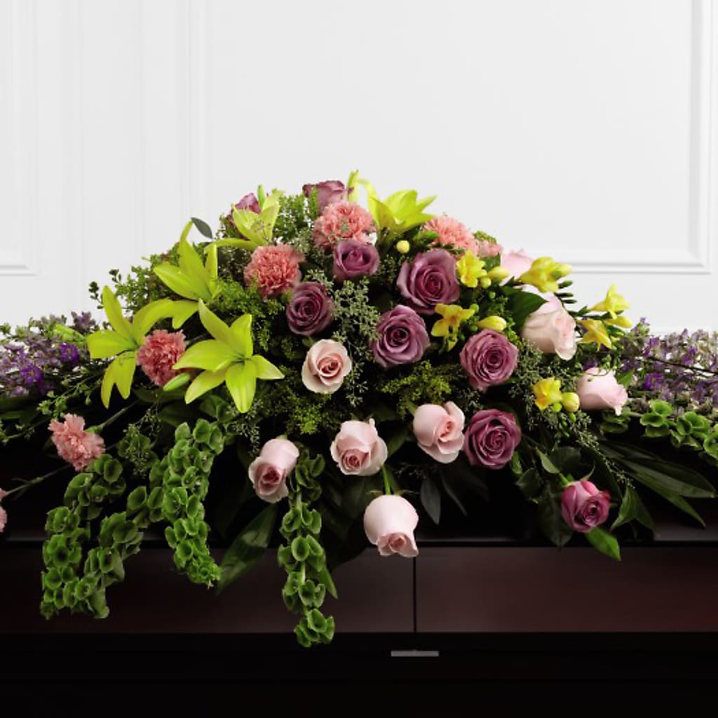 Forever Beloved Casket Spray – MAGGIE'S FLORIST AND GIFTS, Decatur AL