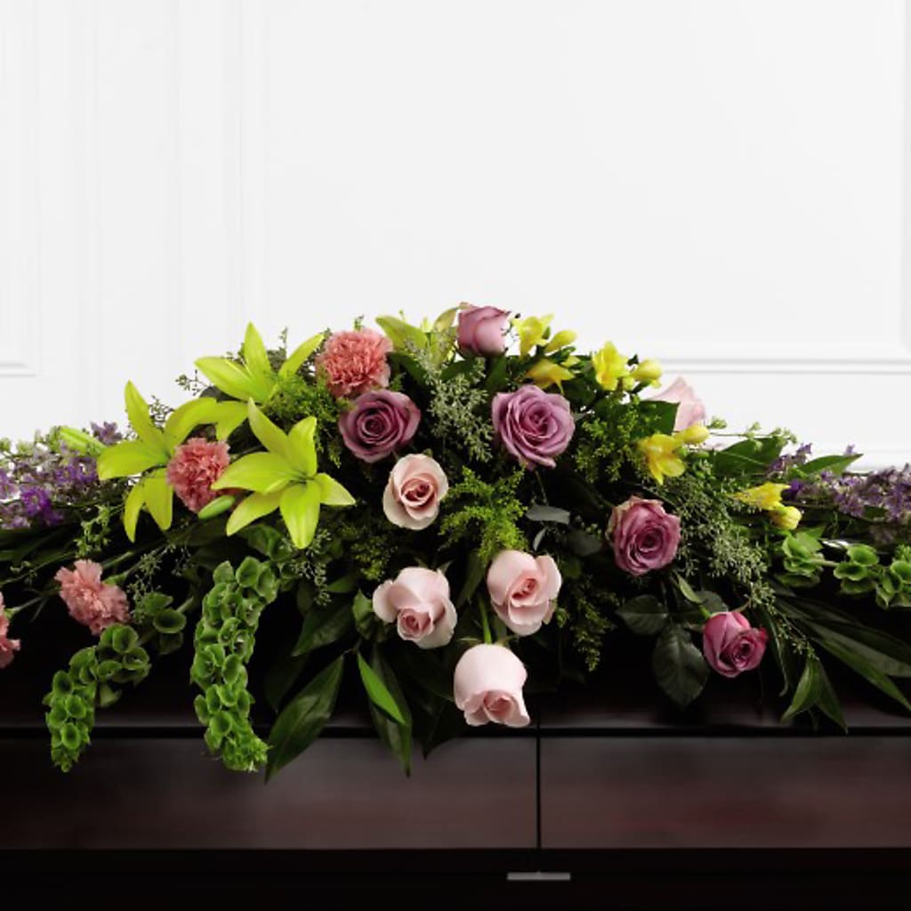 Forever Beloved Casket Spray – MAGGIE'S FLORIST AND GIFTS, Decatur AL