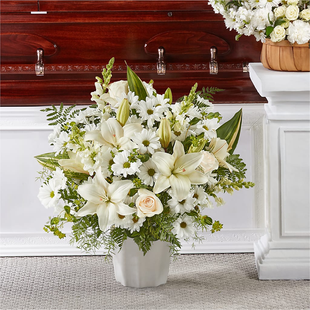 Thoughts of Tranquility Floor Basket – MAGGIE'S FLORIST AND GIFTS, Decatur AL