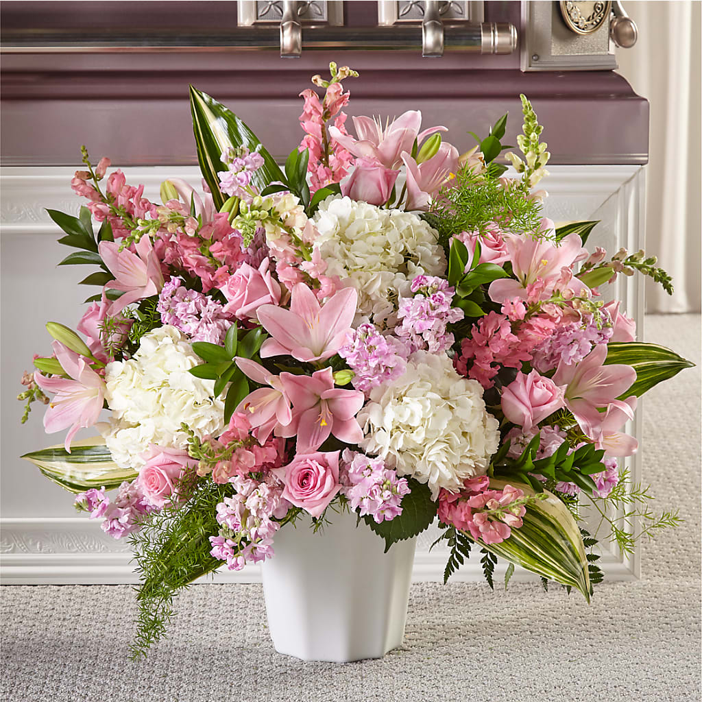 Simply Serene Floor Basket – MAGGIE'S FLORIST AND GIFTS, Decatur AL