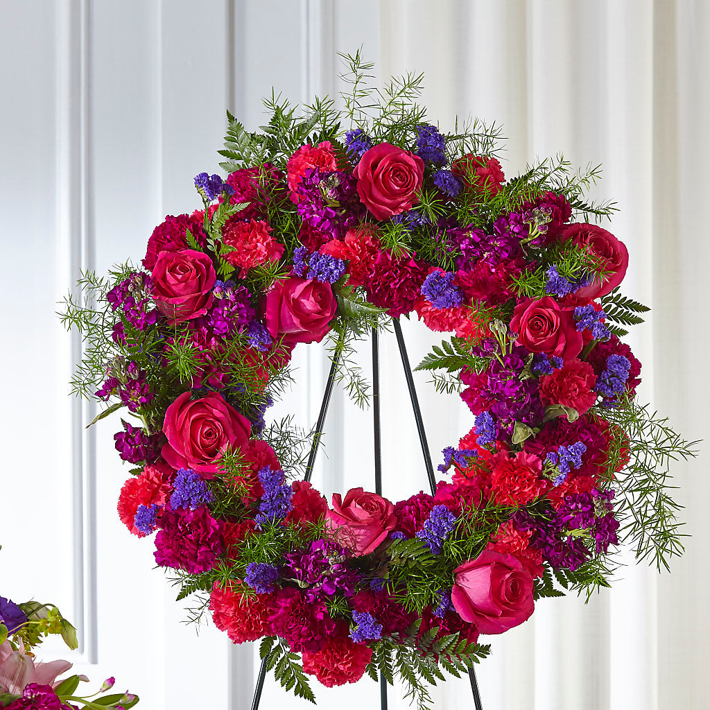 Calming Colors Wreath – MAGGIE'S FLORIST AND GIFTS, Decatur AL