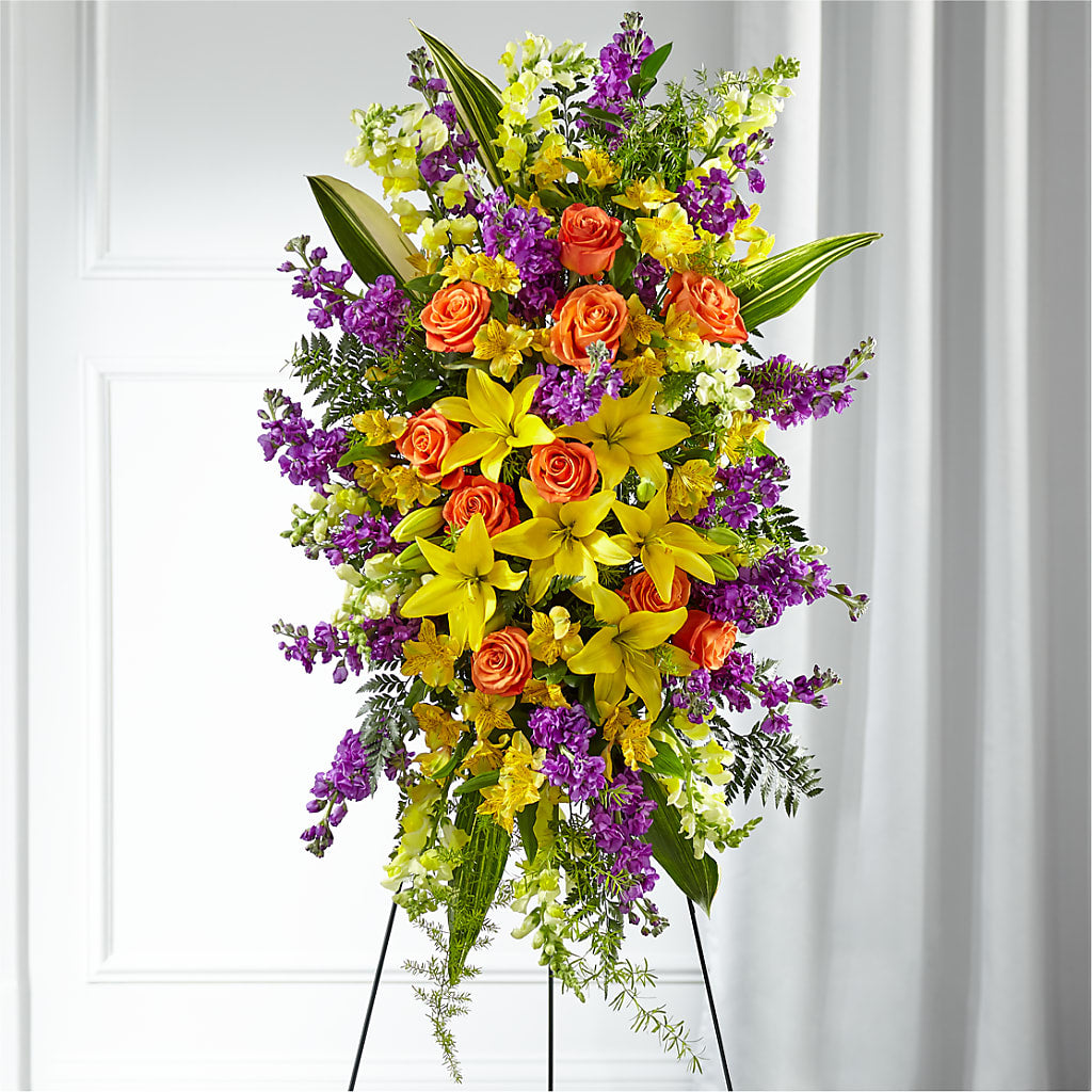 Thoughtful Prayers Standing Spray – MAGGIE'S FLORIST AND GIFTS, Decatur AL