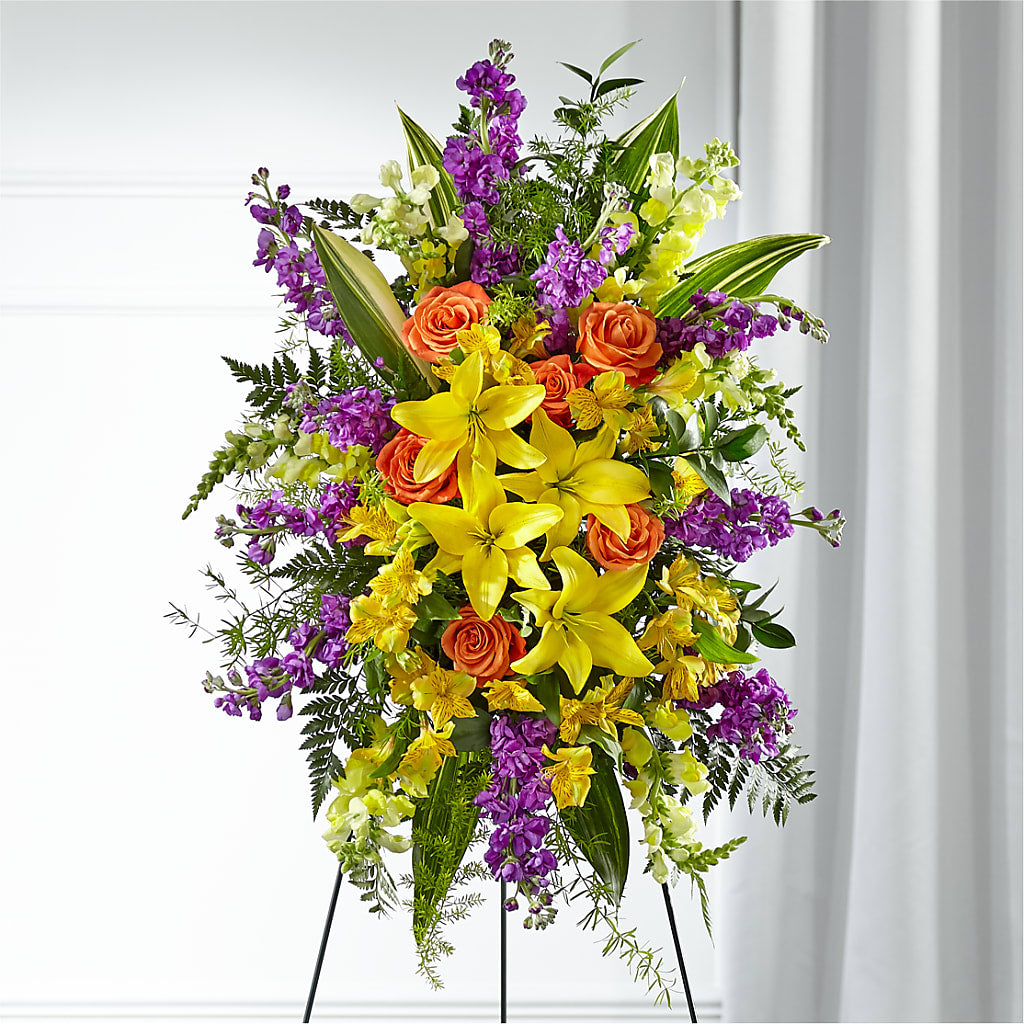 Thoughtful Prayers Standing Spray – MAGGIE'S FLORIST AND GIFTS, Decatur AL