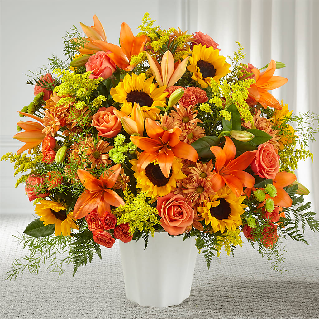 Harvest Thoughts Floor Basket – MAGGIE'S FLORIST AND GIFTS, Decatur AL
