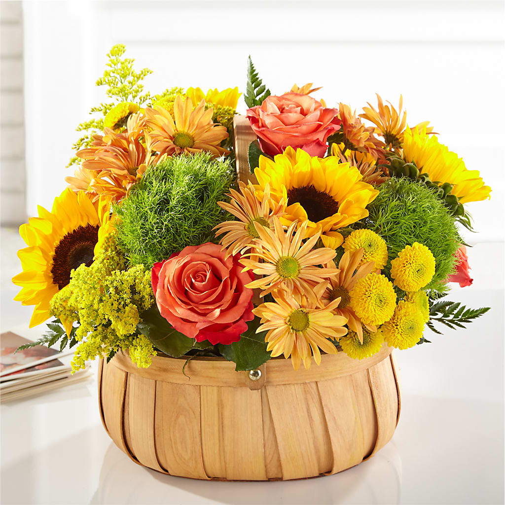 Harvest Sunflower Basket – MAGGIE'S FLORIST AND GIFTS, Decatur AL