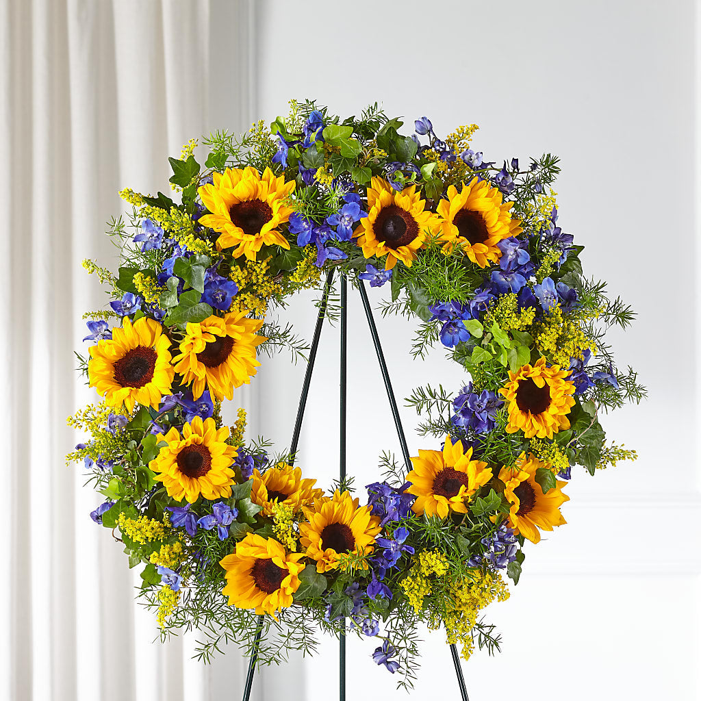 Bright Rays Wreath – MAGGIE'S FLORIST AND GIFTS, Decatur AL