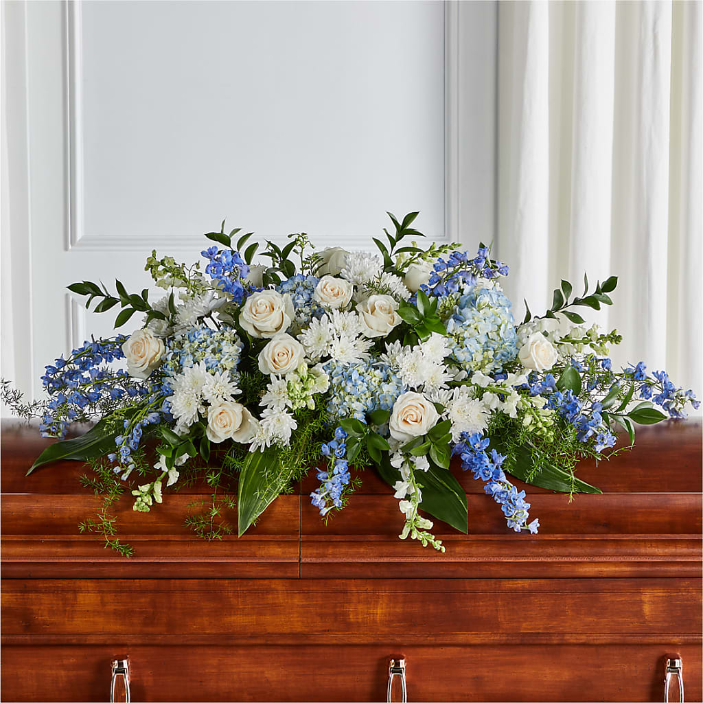 Timeless Essence Casket Spray – MAGGIE'S FLORIST AND GIFTS, Decatur AL