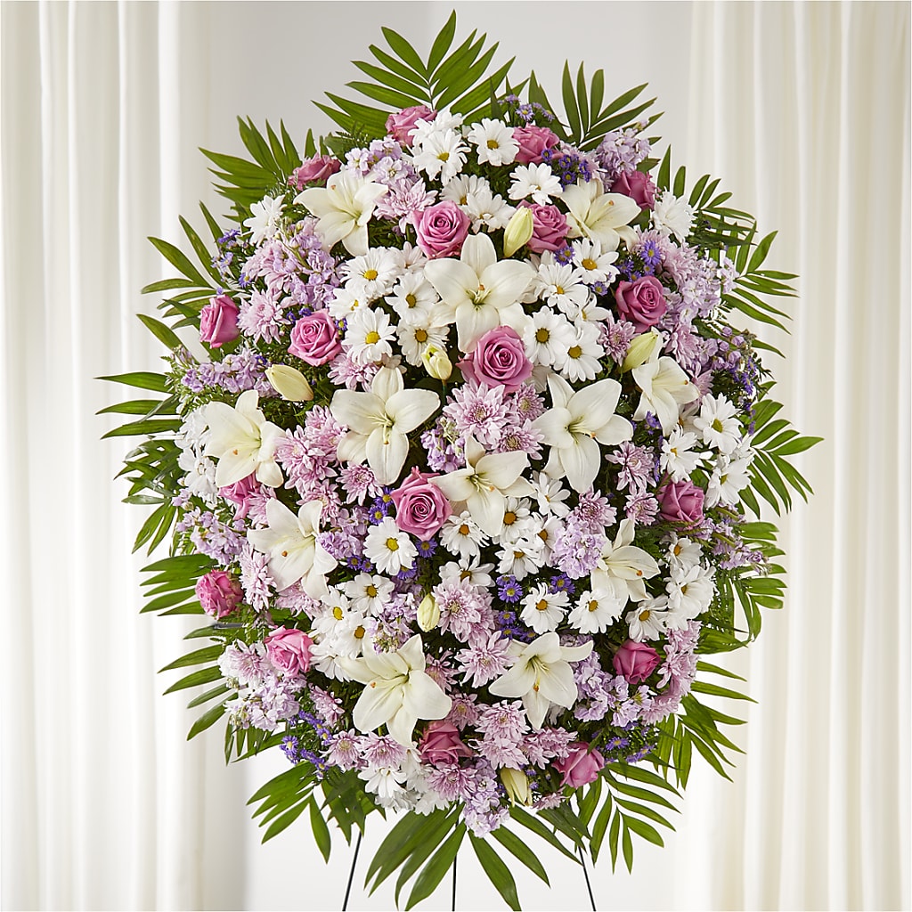 Surrounded by Love Standing Spray – MAGGIE'S FLORIST AND GIFTS, Decatur AL