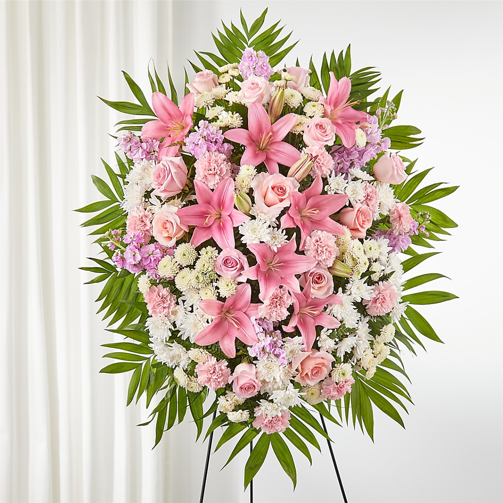 Offering Solace Standing Spray – MAGGIE'S FLORIST AND GIFTS, Decatur AL