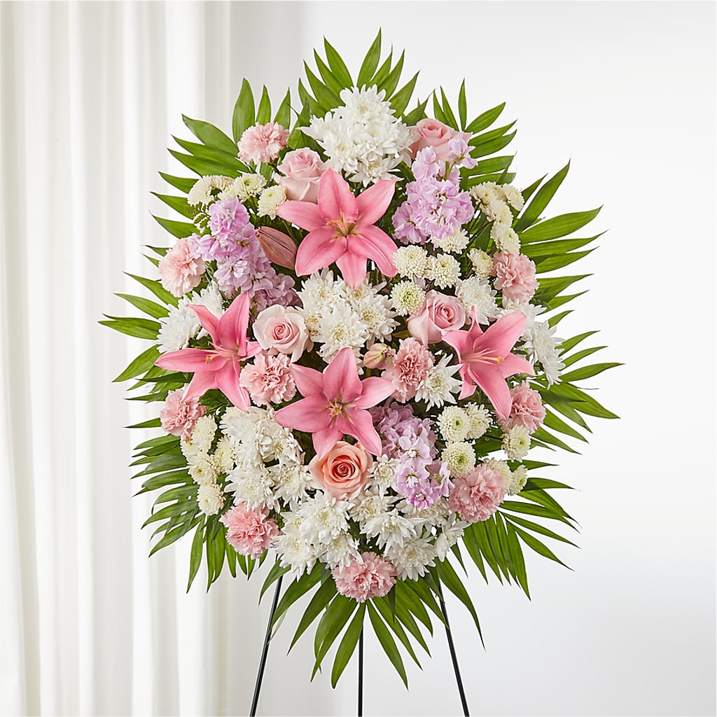 Offering Solace Standing Spray – MAGGIE'S FLORIST AND GIFTS, Decatur AL