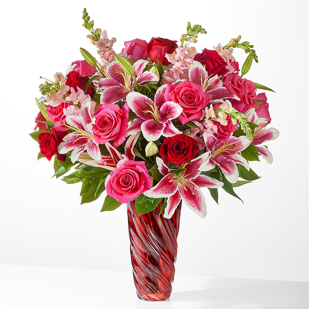 Always You Bouquet with Luxe Swirl Vase – MAGGIE'S FLORIST AND GIFTS, Decatur AL