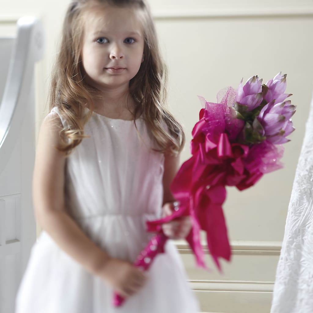 Sparkle Pink Flower Girl Bouquet – MAGGIE'S FLORIST AND GIFTS, Decatur AL