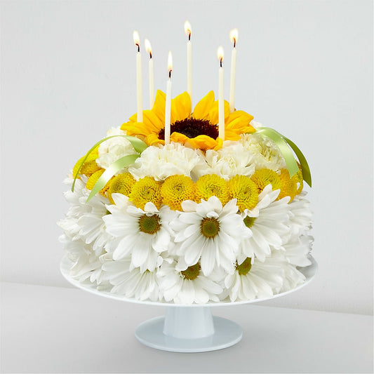 Birthday Smiles Floral Cake – MAGGIE'S FLORIST AND GIFTS, Decatur AL