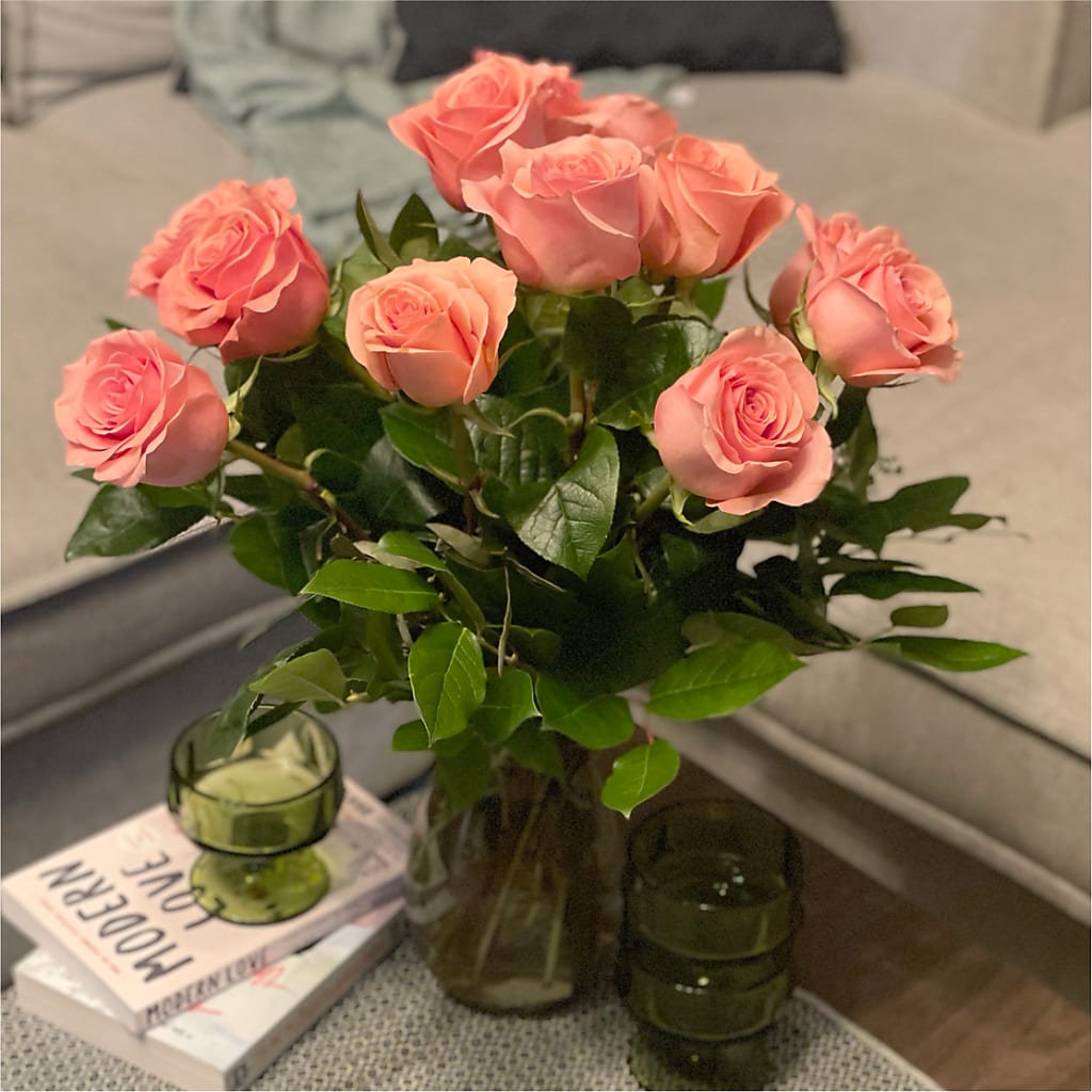 Long Stem Pink Rose Bouquet – MAGGIE'S FLORIST AND GIFTS, Decatur AL