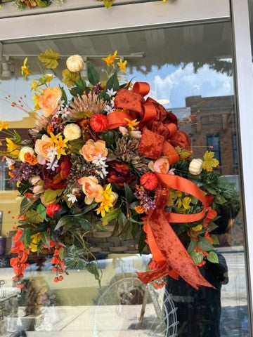 Huge Door Wreath Fall  – MAGGIE'S FLORIST AND GIFTS, Decatur AL