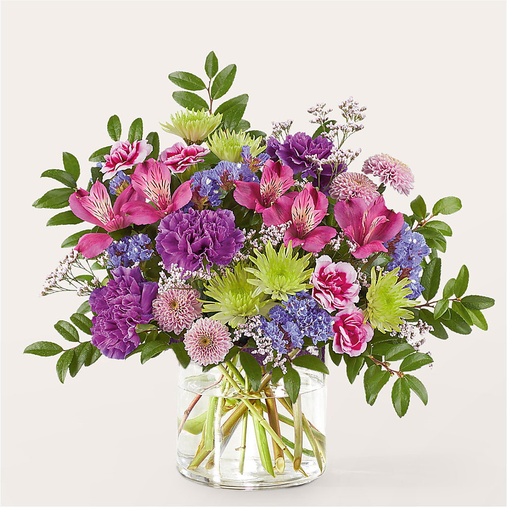 Glass Half Full Bouquet – MAGGIE'S FLORIST AND GIFTS, Decatur AL