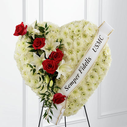 Heartfelt Hero Standing Heart – MAGGIE'S FLORIST AND GIFTS, Decatur AL