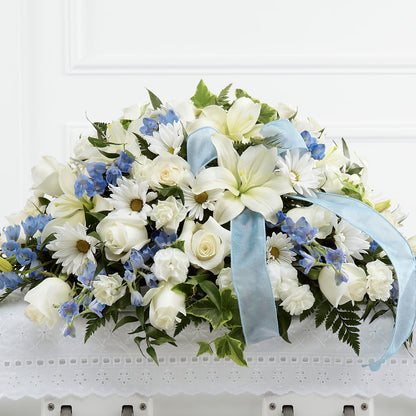 Tender Treasure Casket Spray – MAGGIE'S FLORIST AND GIFTS, Decatur AL