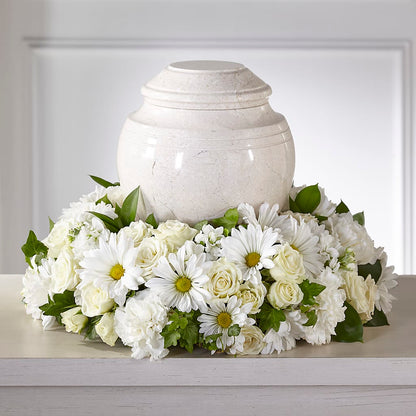 Ivory Gardens Cremation Adornment – MAGGIE'S FLORIST AND GIFTS, Decatur AL