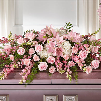Life & Remembrance Casket Spray – MAGGIE'S FLORIST AND GIFTS, Decatur AL