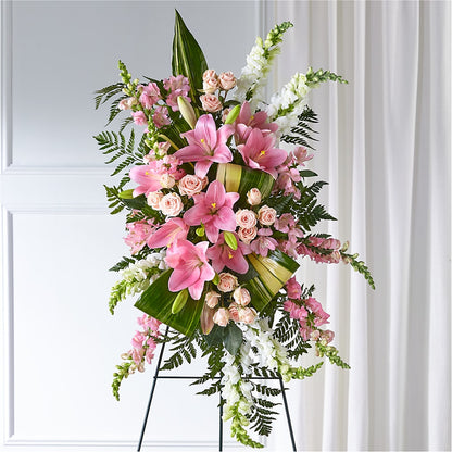 Elegant Embrace Standing Spray – MAGGIE'S FLORIST AND GIFTS, Decatur AL