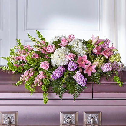 Life's Gratitude Casket Spray – MAGGIE'S FLORIST AND GIFTS, Decatur AL