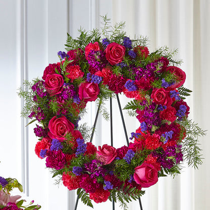 Calming Colors Wreath – MAGGIE'S FLORIST AND GIFTS, Decatur AL