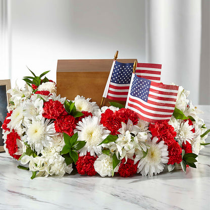 Spirit of Patriotism Cremation Adornment – MAGGIE'S FLORIST AND GIFTS, Decatur AL