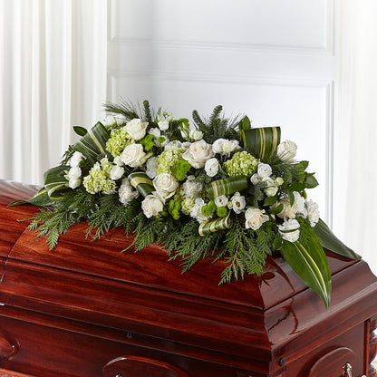 Hopeful Gesture Casket Spray – MAGGIE'S FLORIST AND GIFTS, Decatur AL