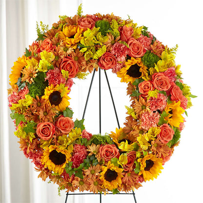Autumnal Memories Wreath (Standard) – MAGGIE'S FLORIST AND GIFTS, Decatur AL