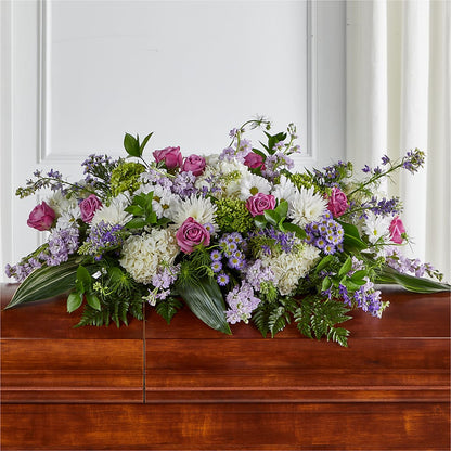 Meadows of Serenity Casket Spray – MAGGIE'S FLORIST AND GIFTS, Decatur AL