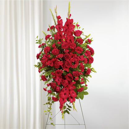 From the Heart Standing Spray – MAGGIE'S FLORIST AND GIFTS, Decatur AL