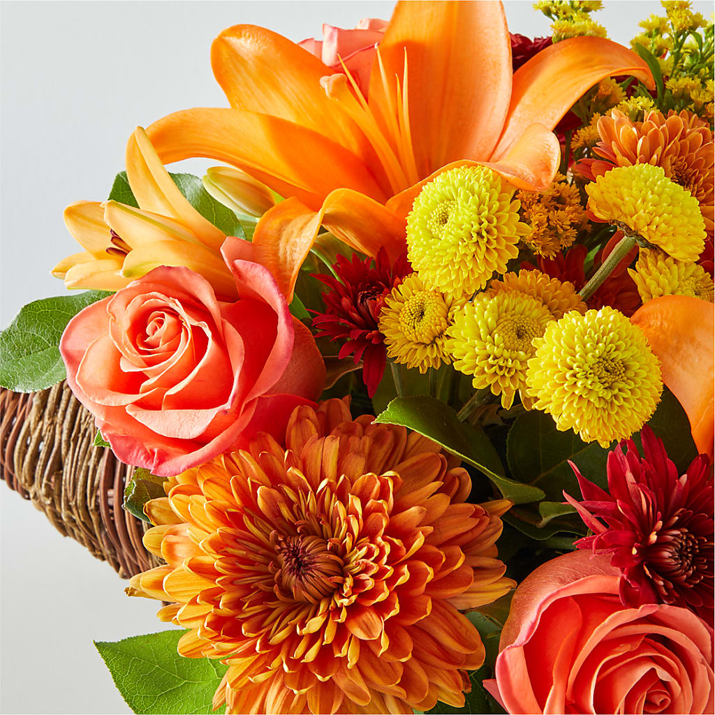 Bouquet of Blessings Cornucopia – MAGGIE'S FLORIST AND GIFTS, Decatur AL