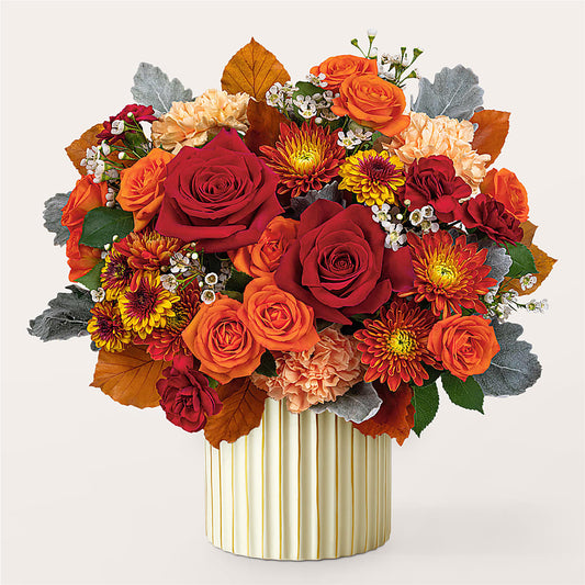 Merlot Bouquet with Ivory Vase – MAGGIE'S FLORIST AND GIFTS, Decatur AL