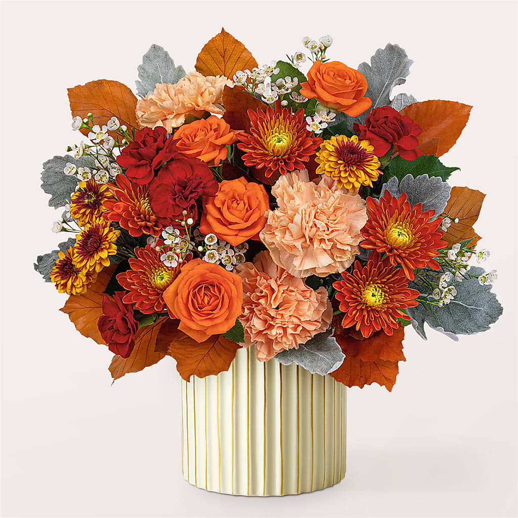 Merlot Bouquet with Ivory Vase – MAGGIE'S FLORIST AND GIFTS, Decatur AL