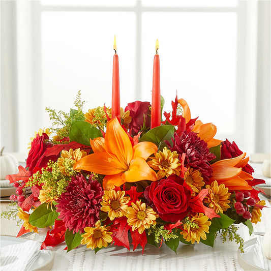 Autumn's Embrace Centerpiece – MAGGIE'S FLORIST AND GIFTS, Decatur AL